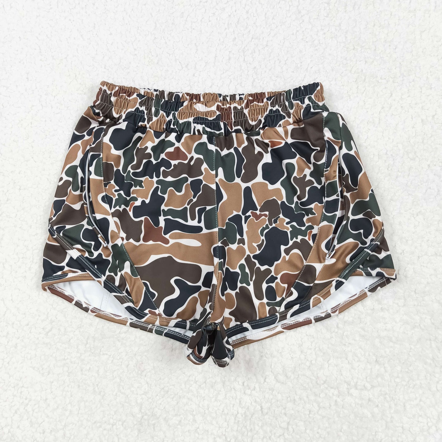 Western Camo Leopard Yoga Shorts