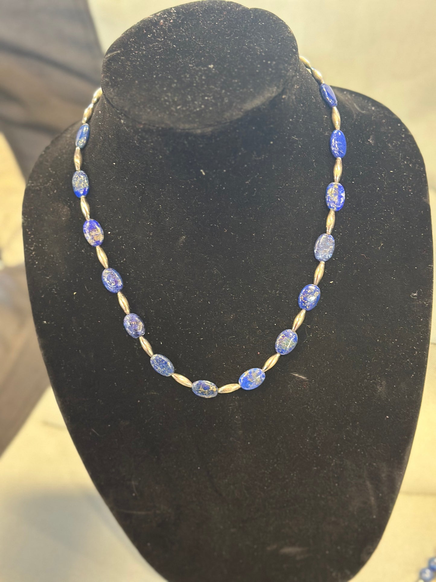 Torpedo x lapis necklace