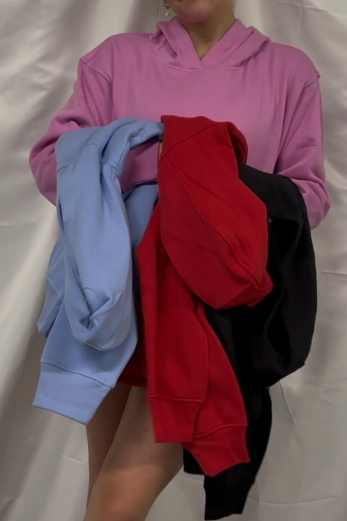 Fleece kangaroo pocket hoodie