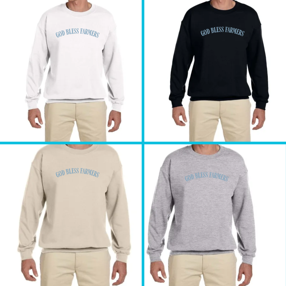 God Bless Farmers Crewneck