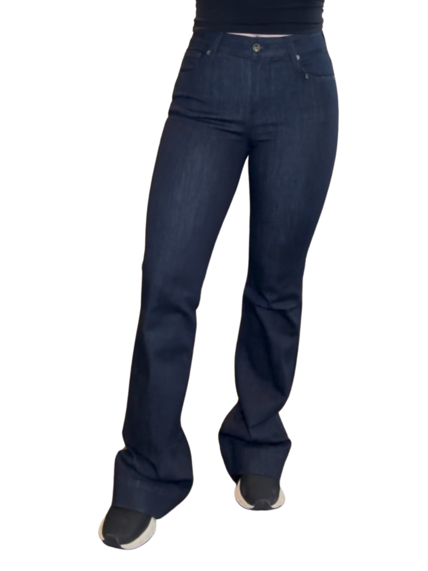 BELLA : Trouser Flare (Midnight) Navy Stitch Haala Denim