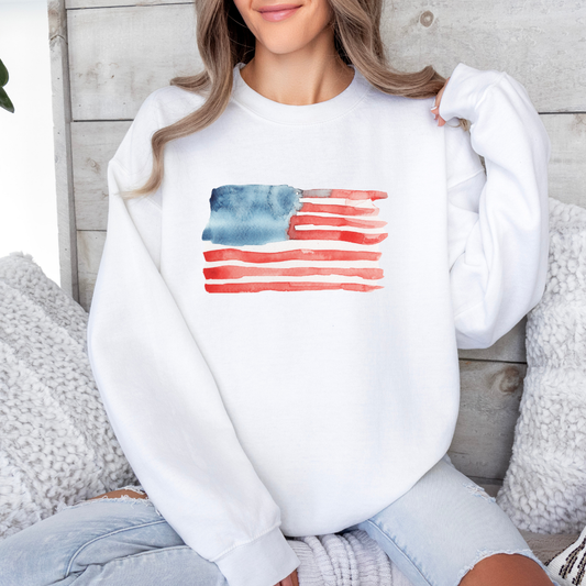 American Flag Crewneck