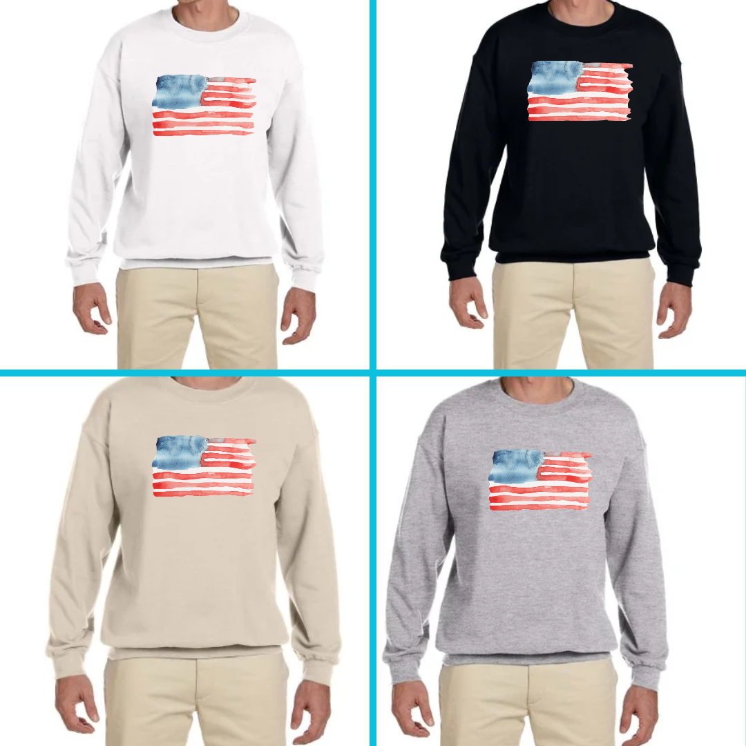 American Flag Crewneck