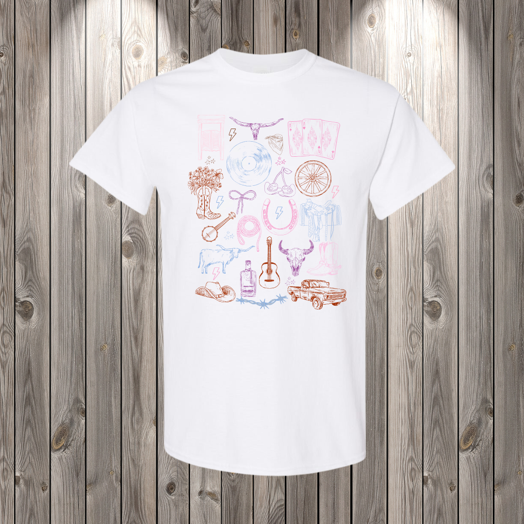 Wild West Collage Tshirt