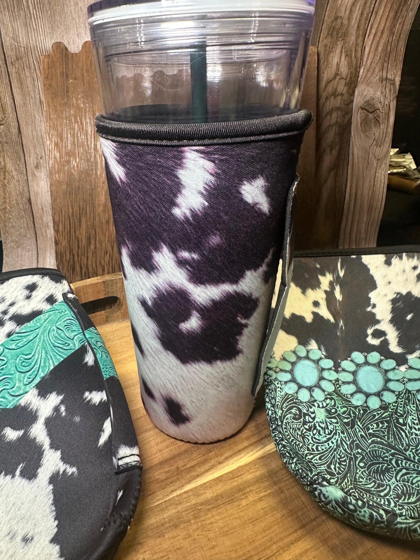 Cow Print Cup Cover