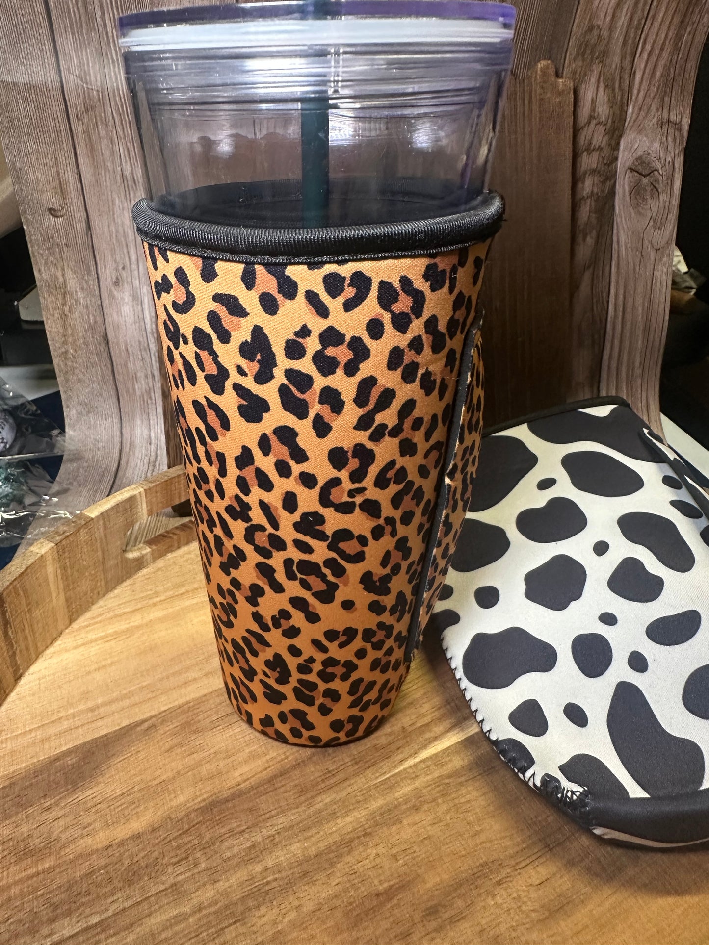 Animal Print Tumbler Drink Sleeve/Cooler