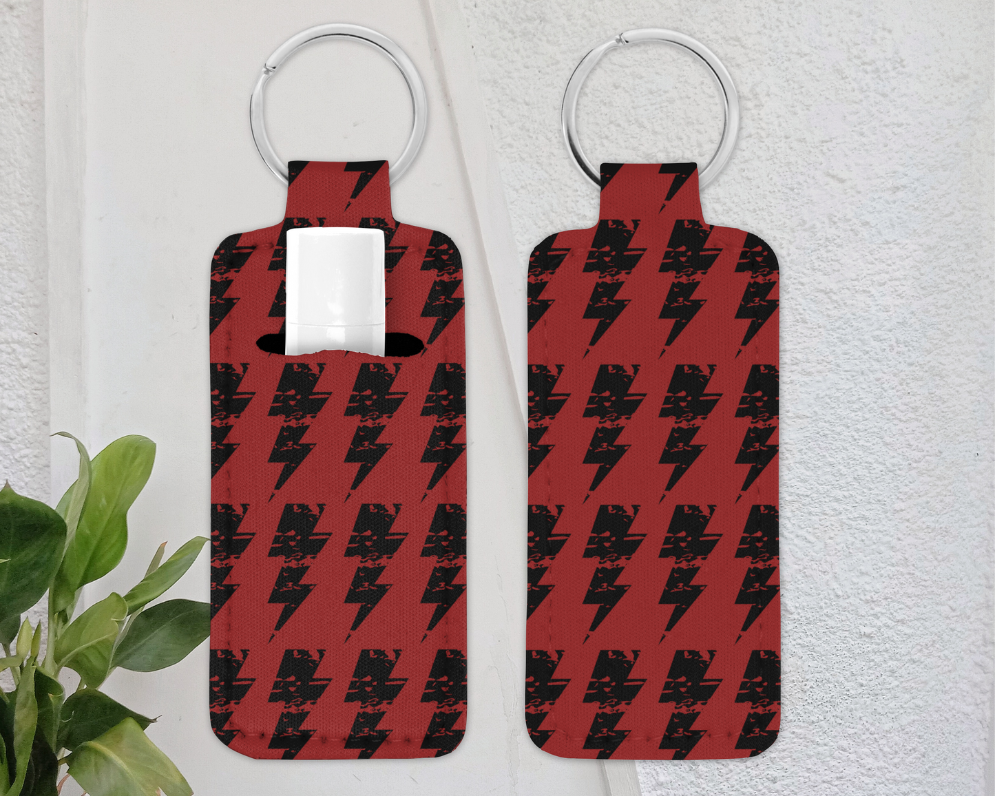 Chapstick Keychain Holder - Lip Balm / Lip Stick Keychain Holder -WESTERN CHIC -*32designs