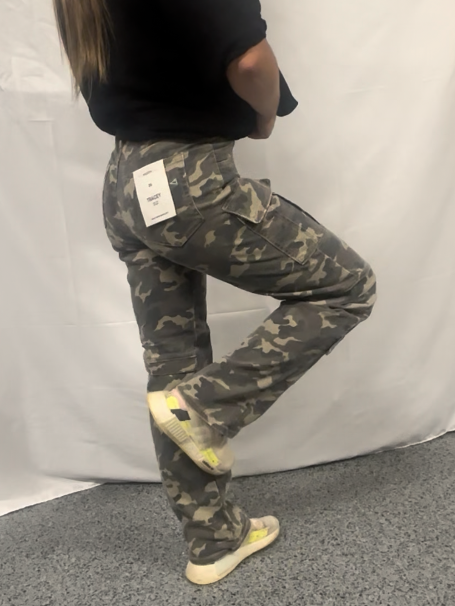 Camo Stretch Straight leg pants