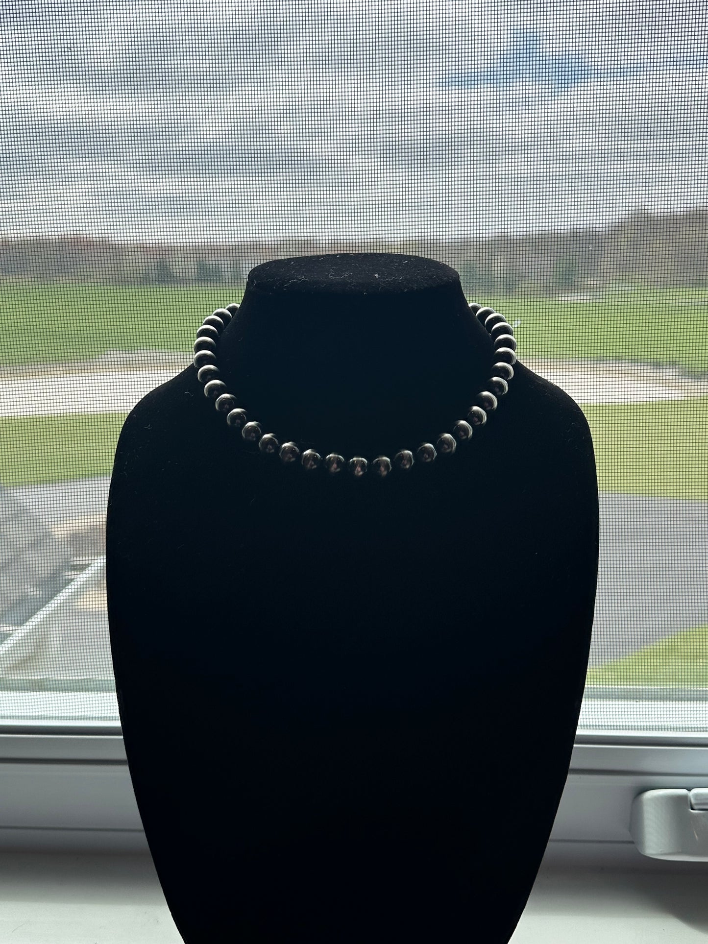10mm Build Your Own Sterling Silver Pearls Necklace 14"-24"