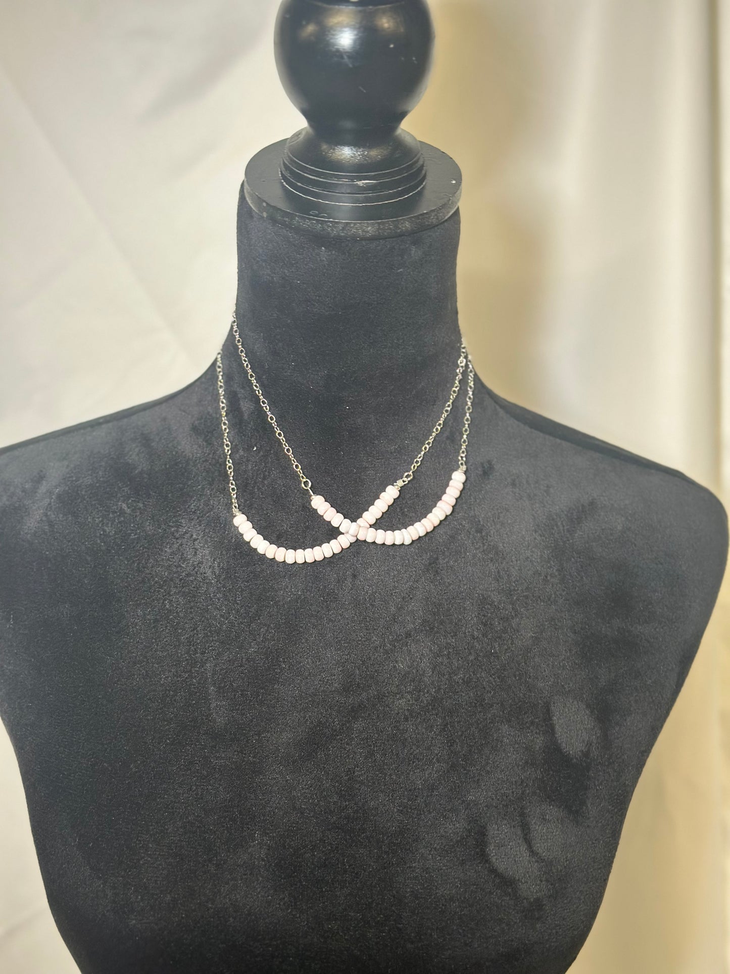 queen pink conch sterling silver chain necklace
