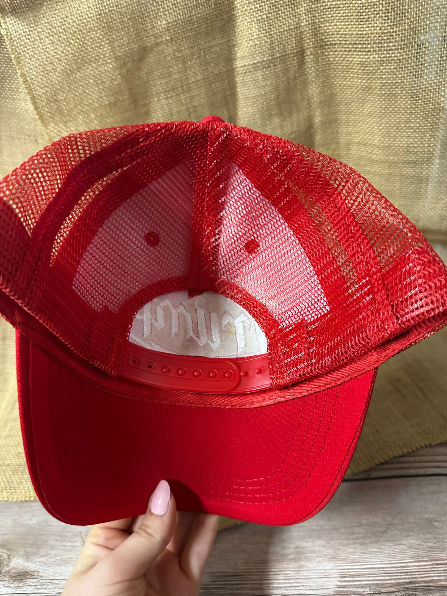 Trump Lightning Bolt - Red Trucker Hat - 2288