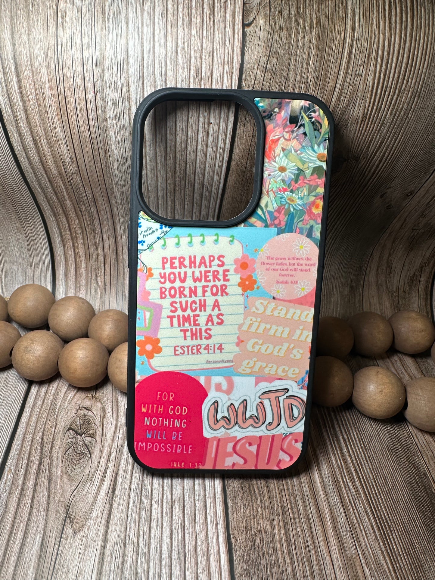 Christian aesthetic pressed phone case *6OPTIONS *15SIZES
