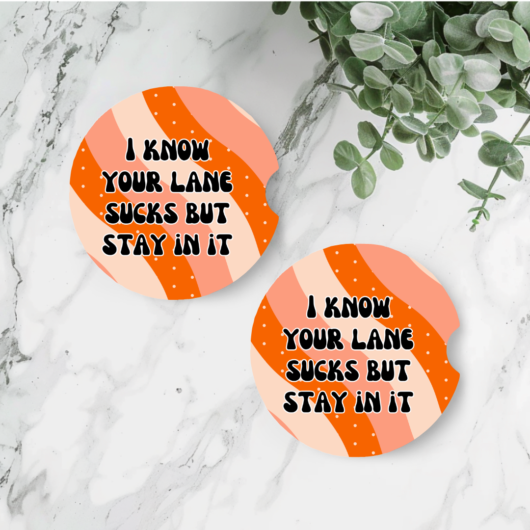 Car Coasters - Fun Sayings - #1