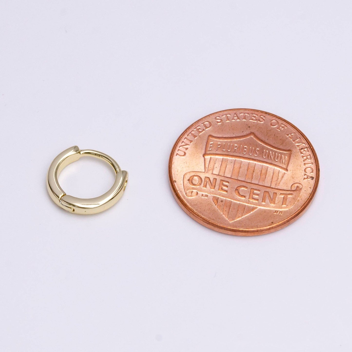 14K Gold-Filled 10mm Mini Flat Cartilage Huggie Earrings