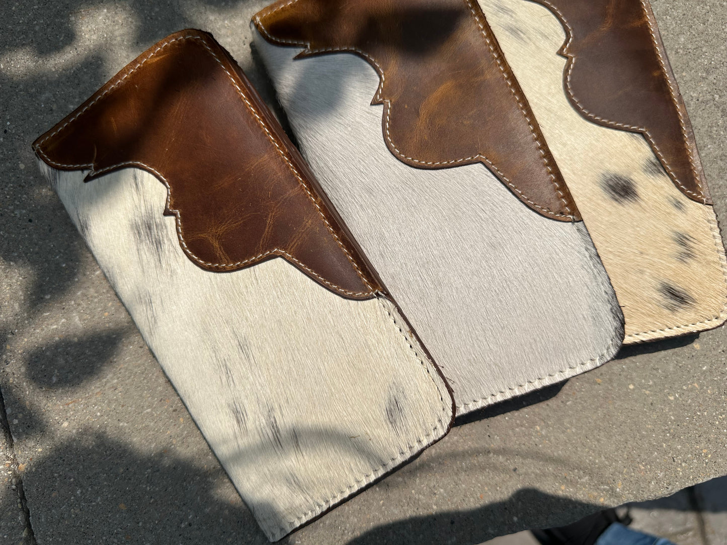Cowhide Leather Slim Long Wallet for Men's Genuine Leather Wallets