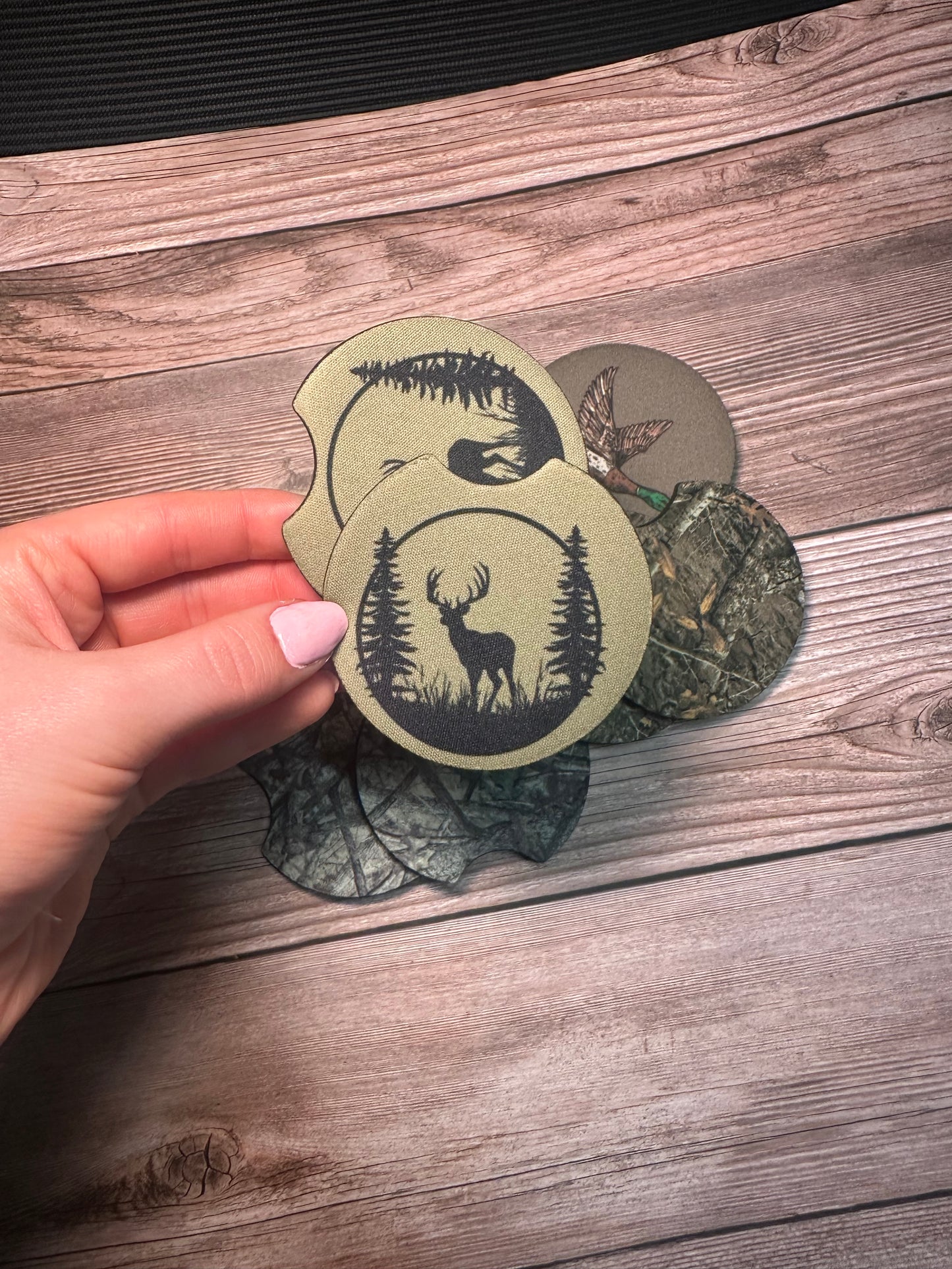 Camo//Hunting//Fishing Car Coasters