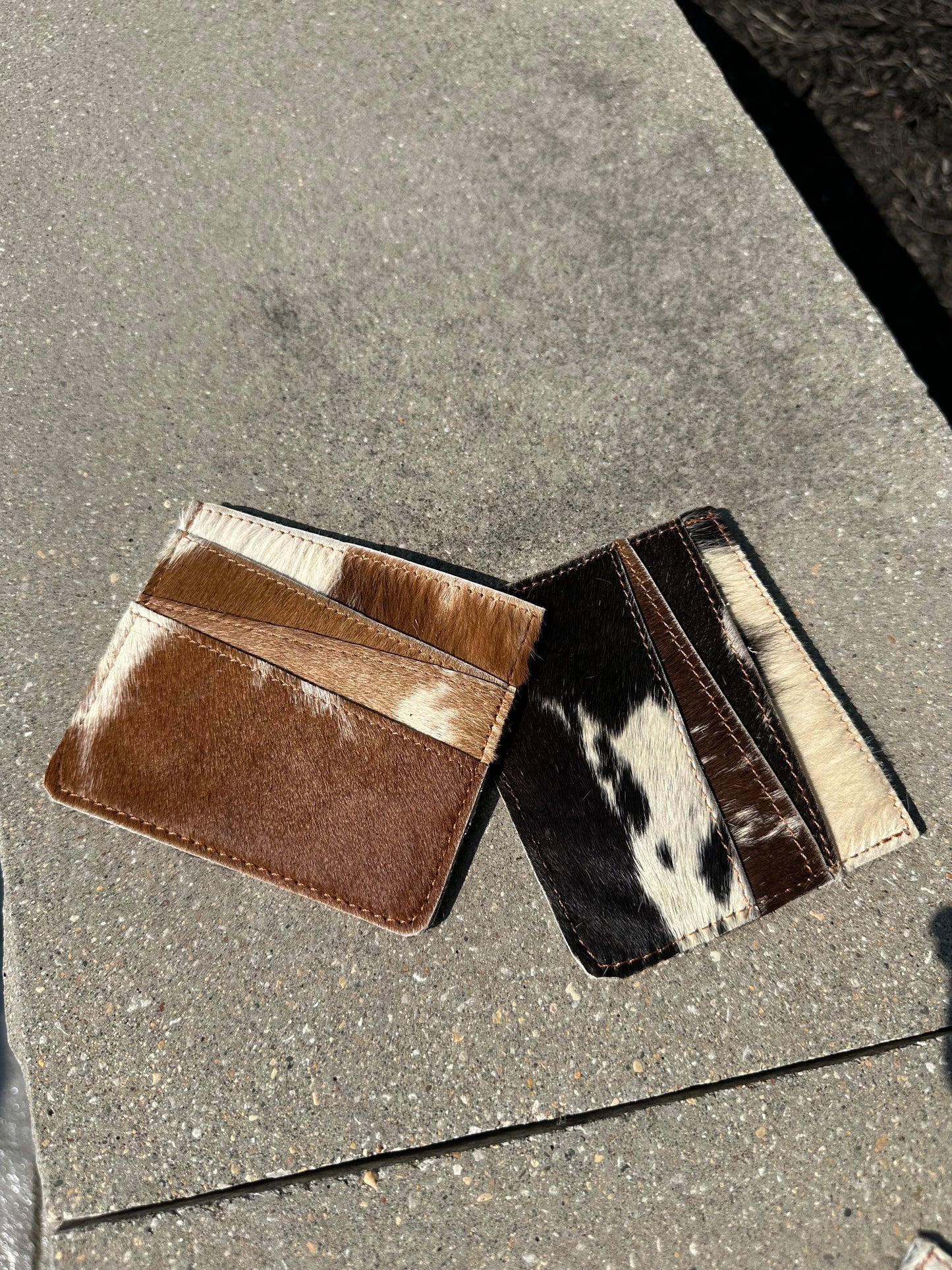 genuine cowhide card case
