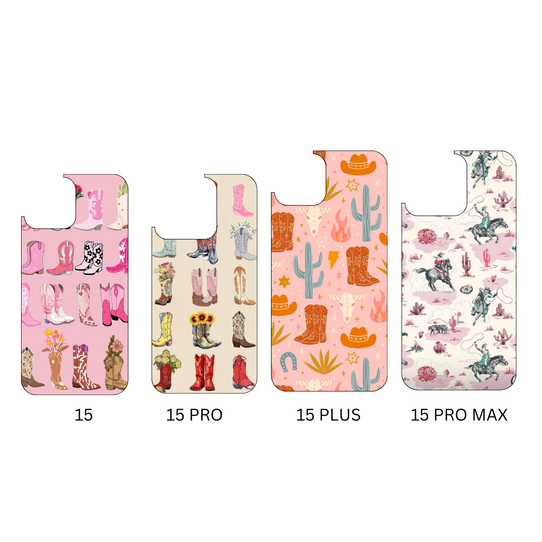 Cowgirl aesthetic pressed phone case *6OPTIONS *15SIZES