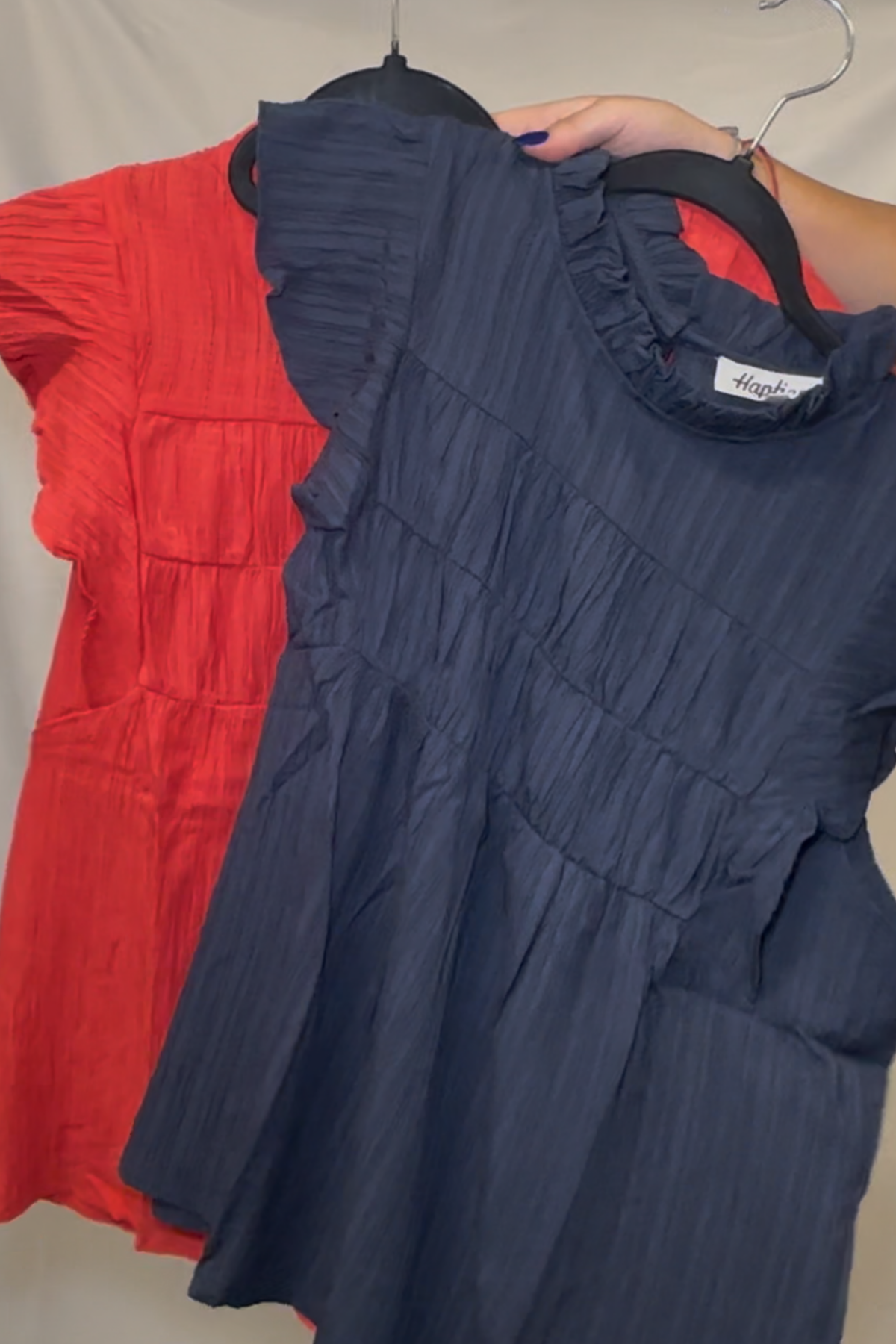 Crinkle Woven Top W/ Flutter Short Sleeve *2COLORS