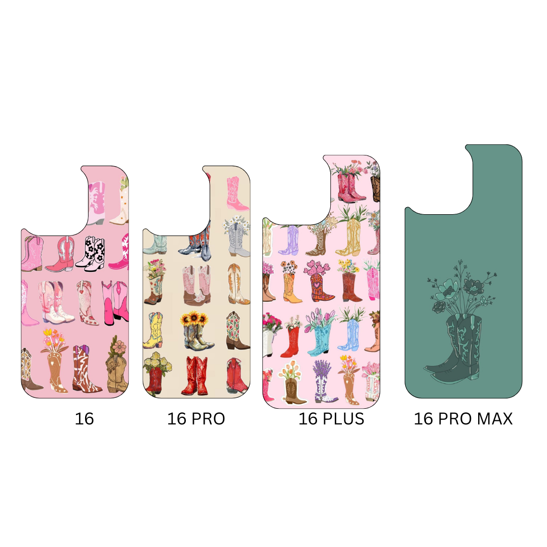 Cowgirl aesthetic pressed phone case *6OPTIONS *15SIZES