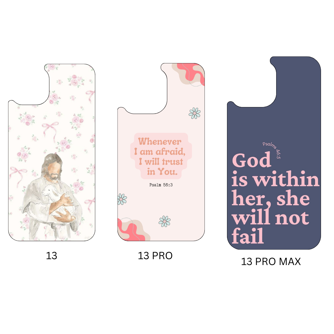 Christian aesthetic pressed phone case *6OPTIONS *15SIZES