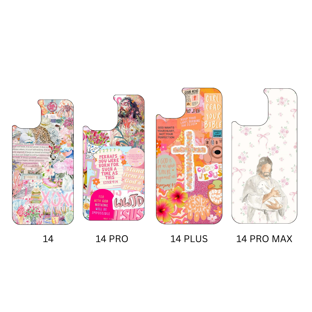 Christian aesthetic pressed phone case *6OPTIONS *15SIZES