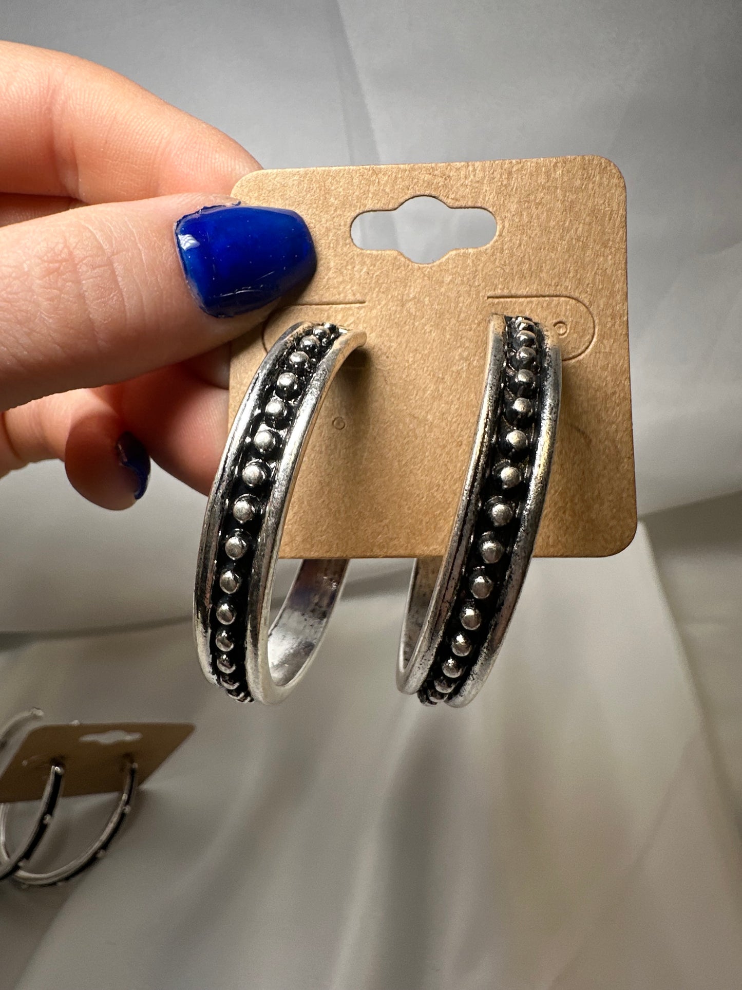 1.75″ Western Bubble Hoop Earrings