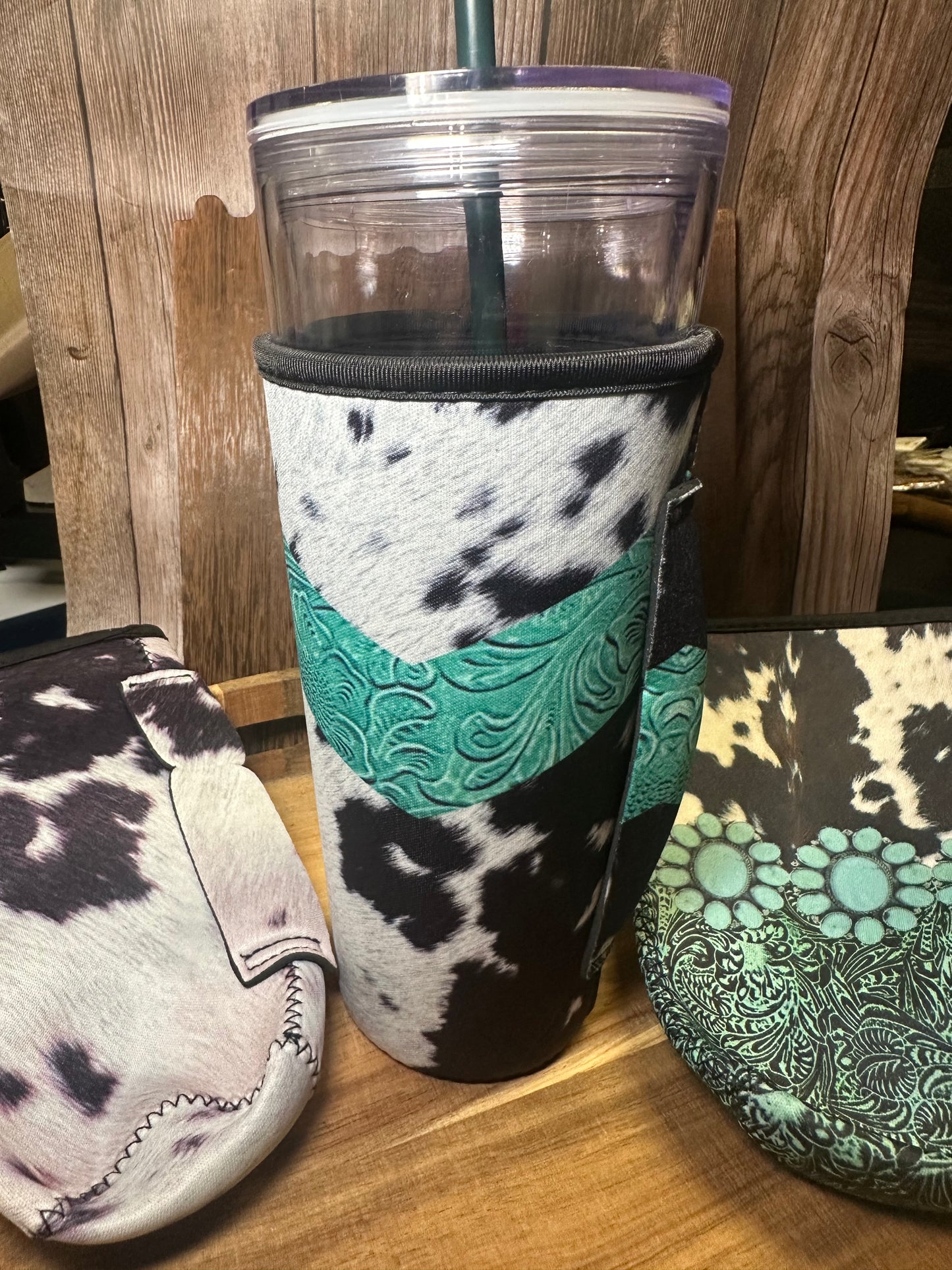 Cow Print Cup Cover