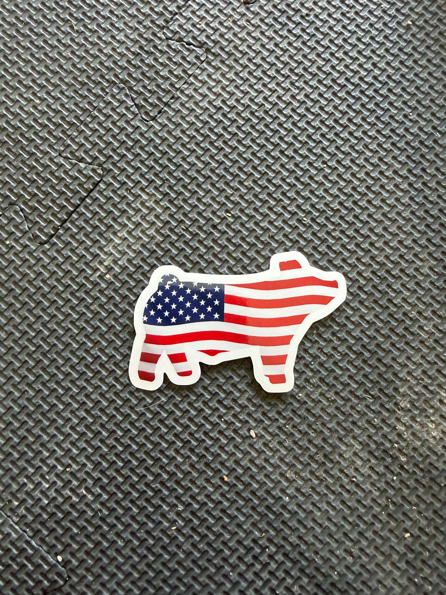 USA print livestock animals - die cut sticker