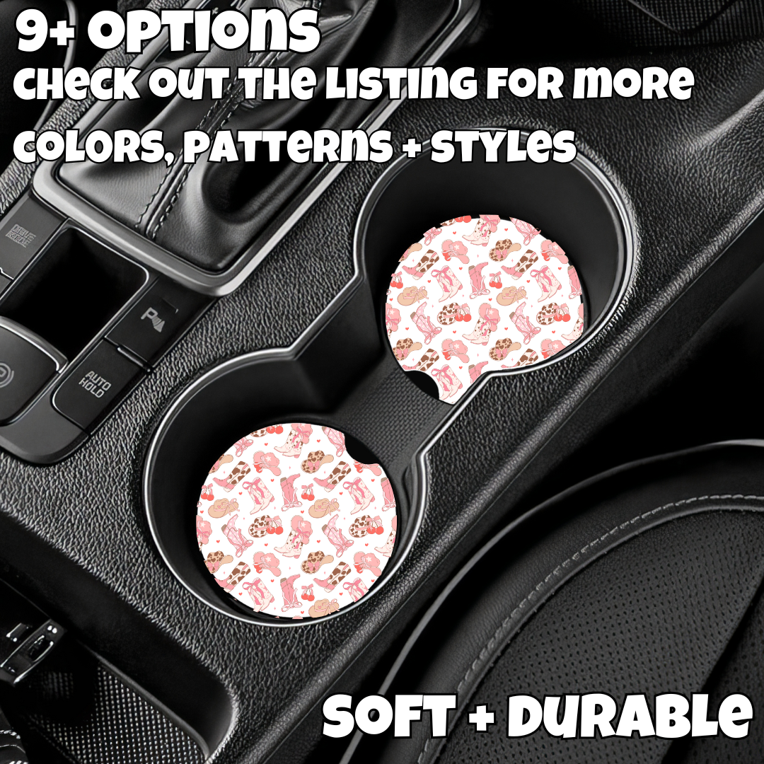 Car Coasters - Western Girly Car Coasters