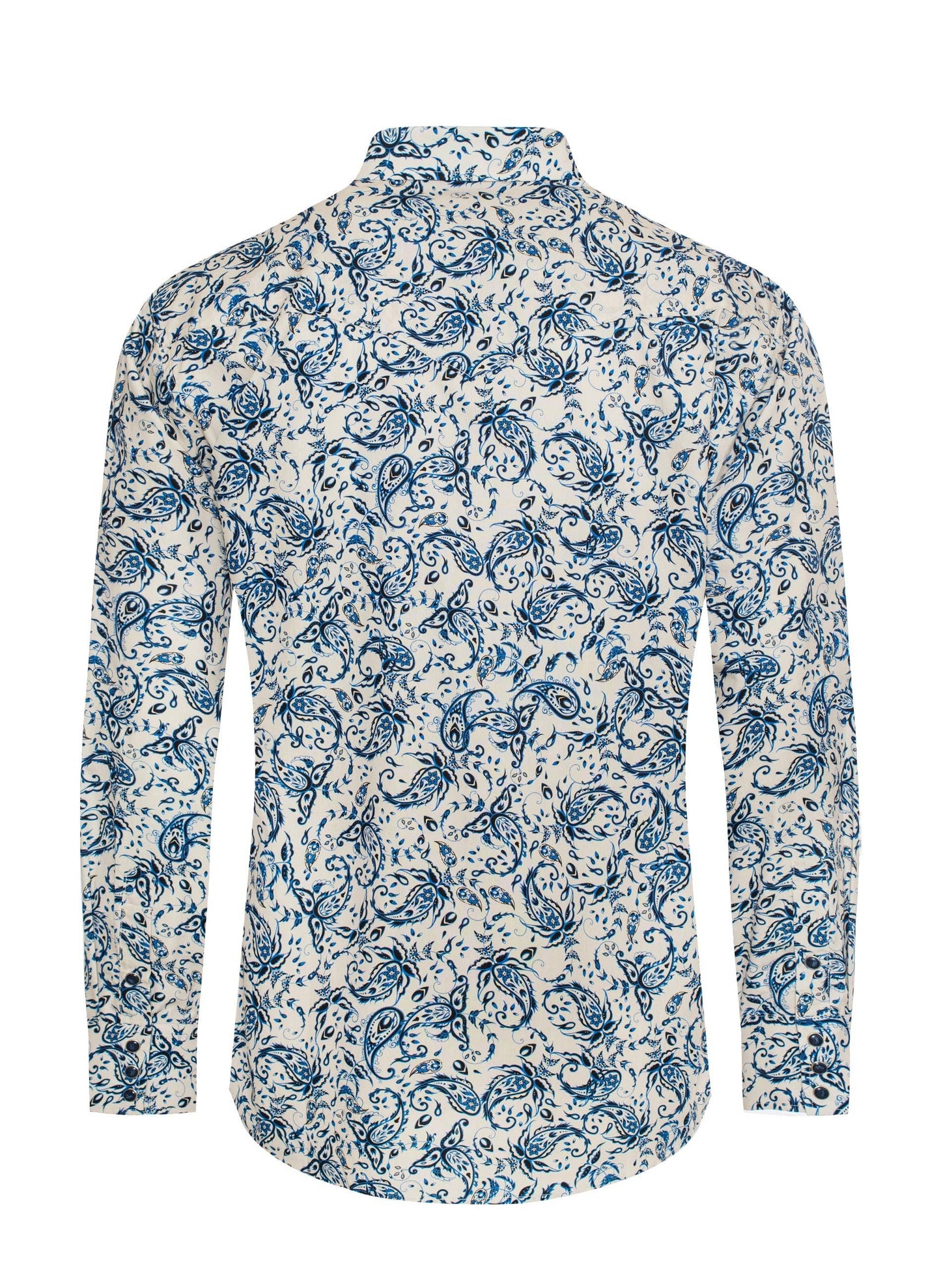 Men's Western Pearl Snap Print Shirt - PS100L-1079