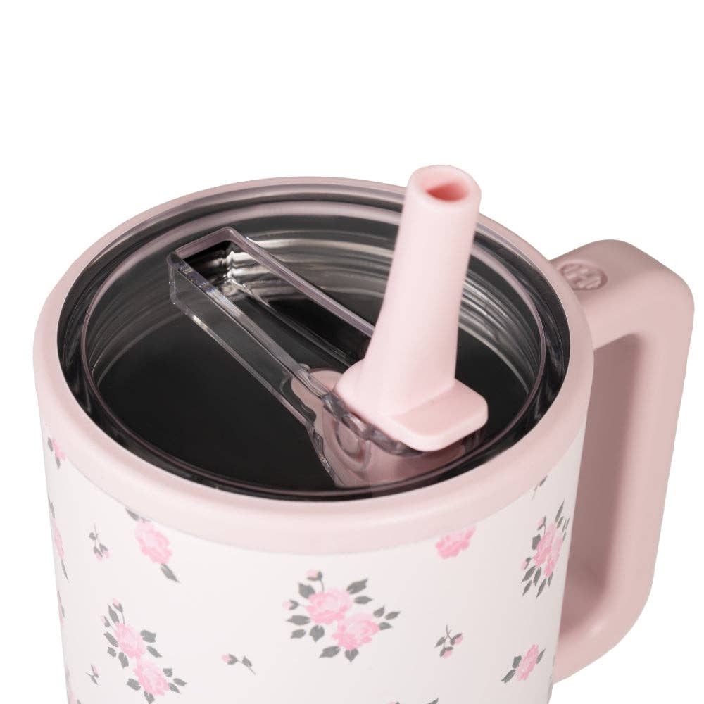 Wildrose Floral 40 oz Traveler Tumbler