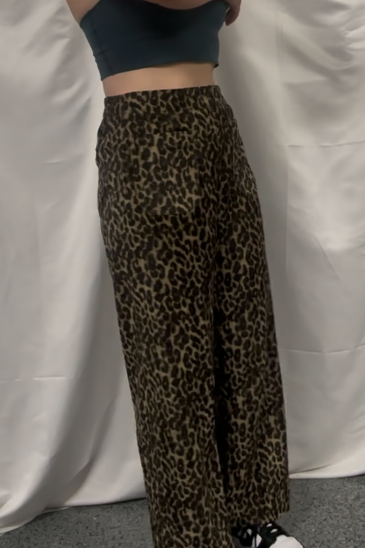 Wide Leg Leopard Pants