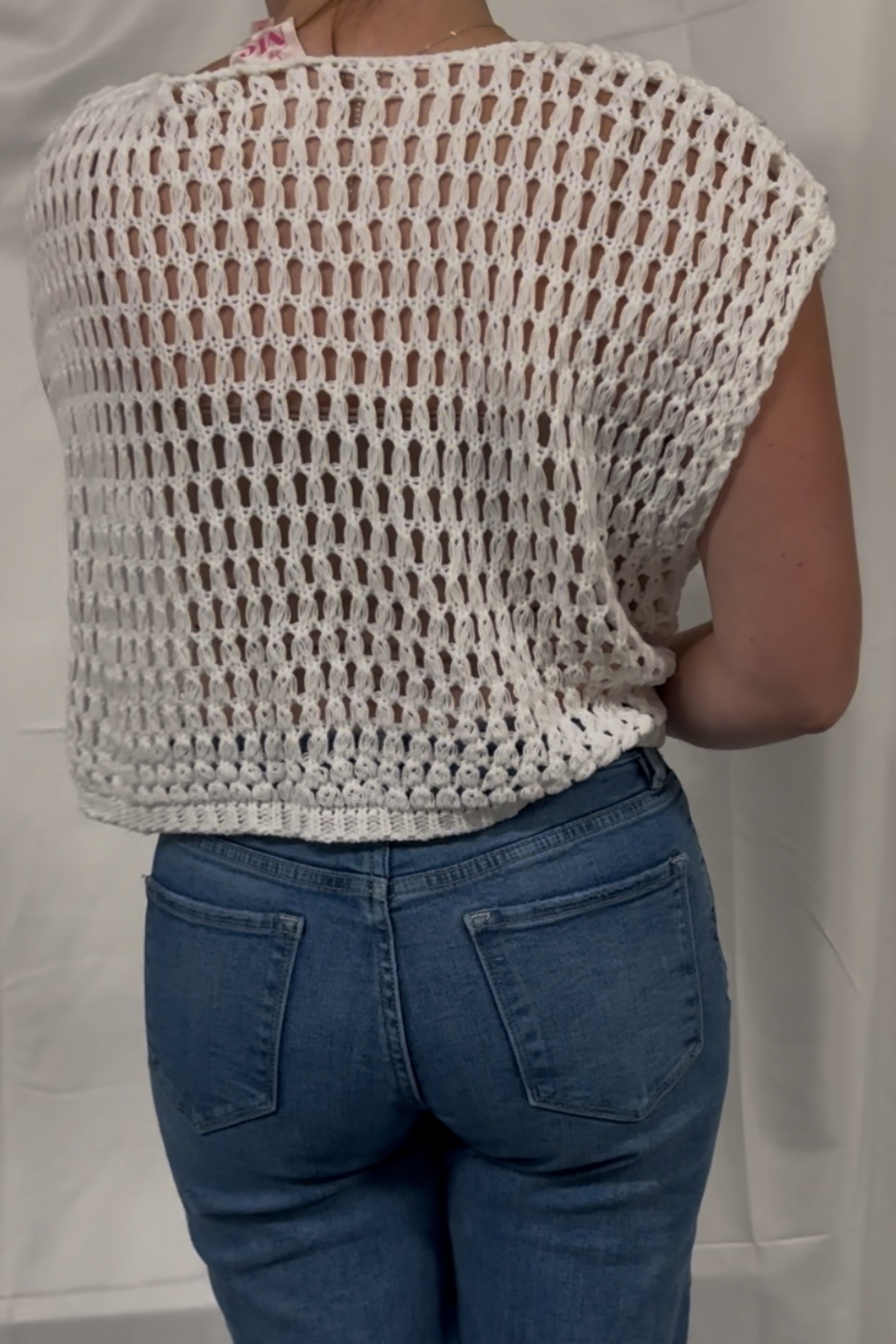 Fourth Of July America Flag Crochet Sweater Dolman