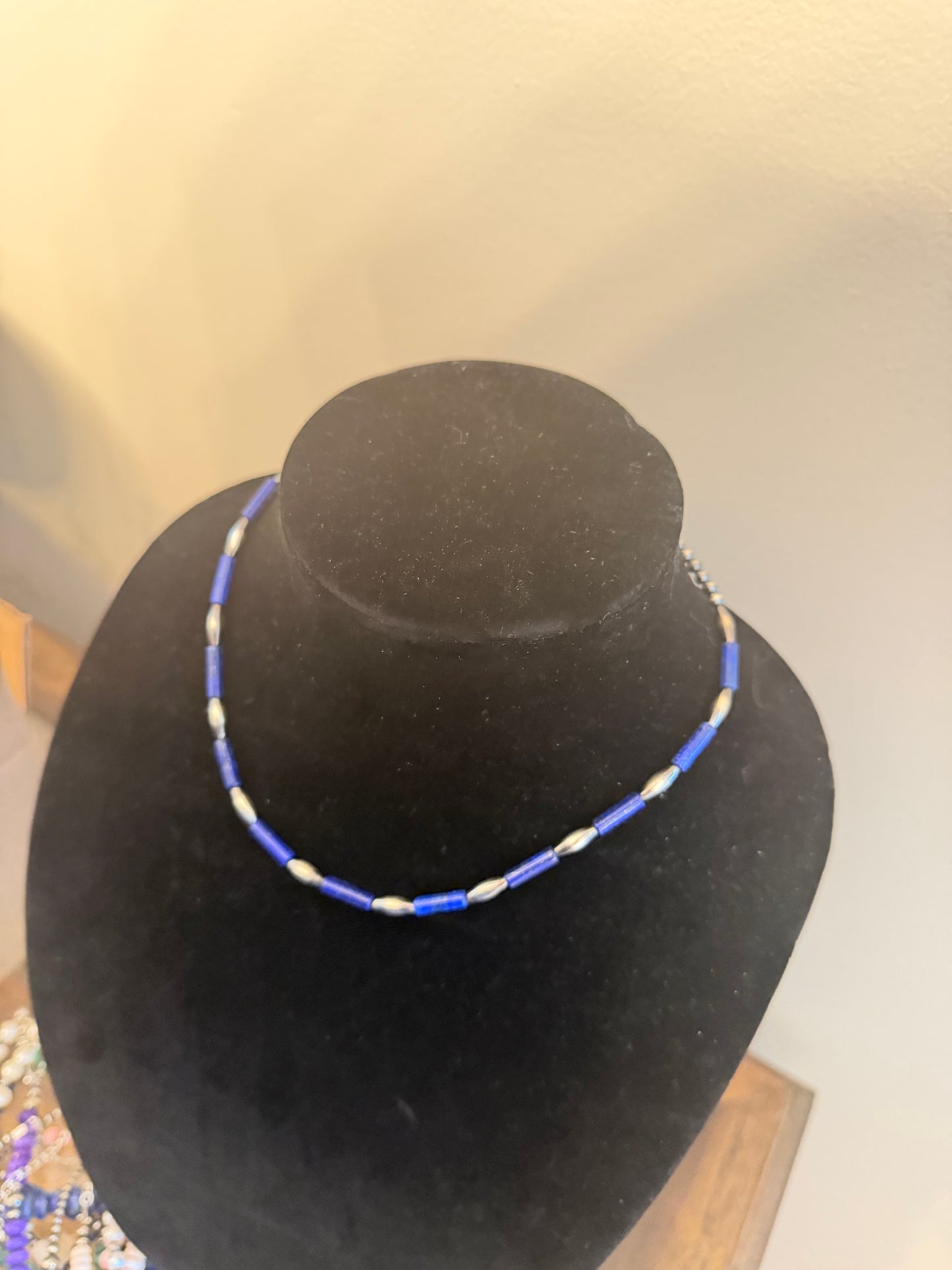 Torpedo x lapis tube necklace