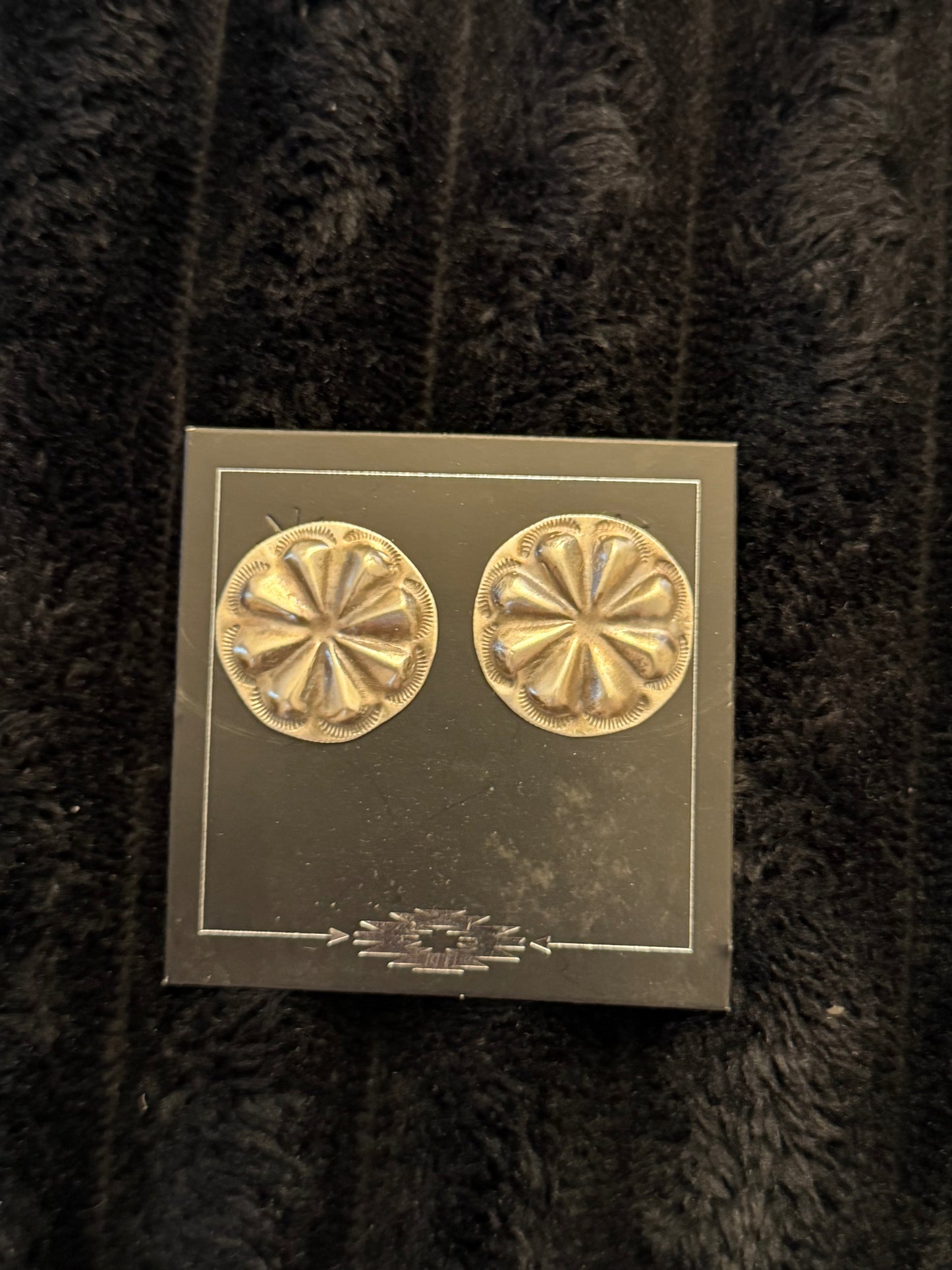 Navajo Handmade Silver Earrings - Joan Begay
