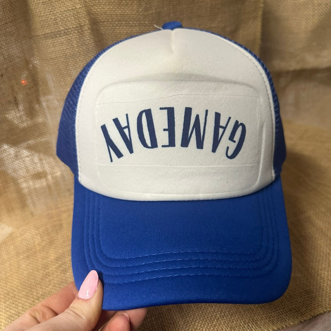 BLUE GAMEDAY TRUCKER HAT *17 COLORS