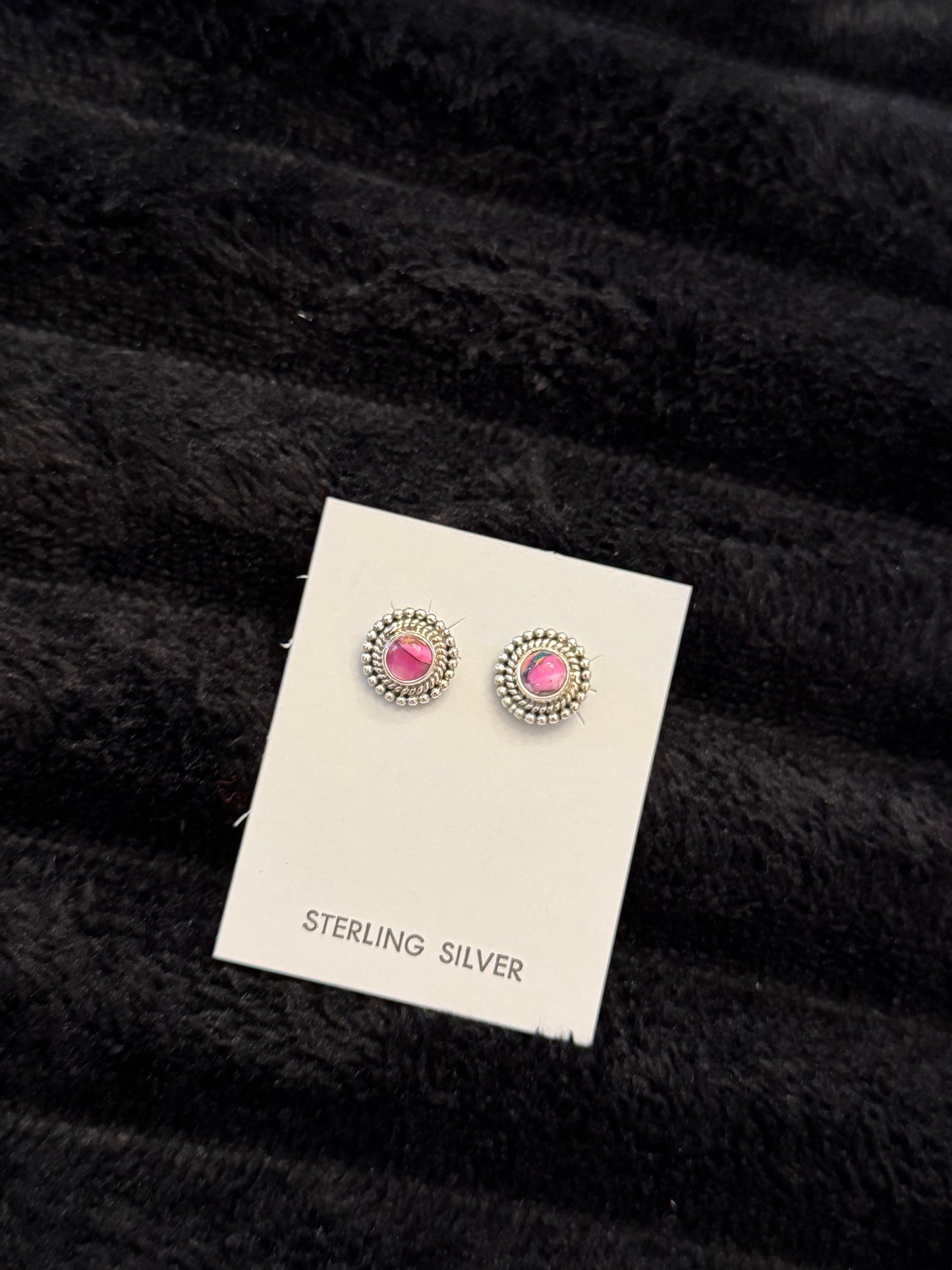Hada Collection Pink Dahlia Assorted Earrings