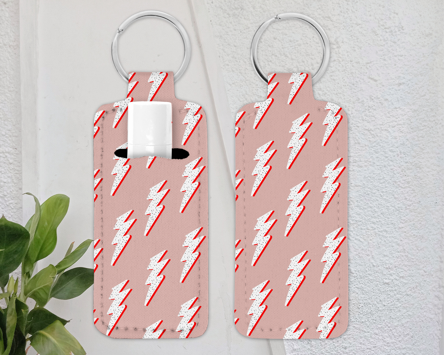 Chapstick Keychain Holder - Lip Balm / Lip Stick Keychain Holder - RETRO CHIC -*16designs