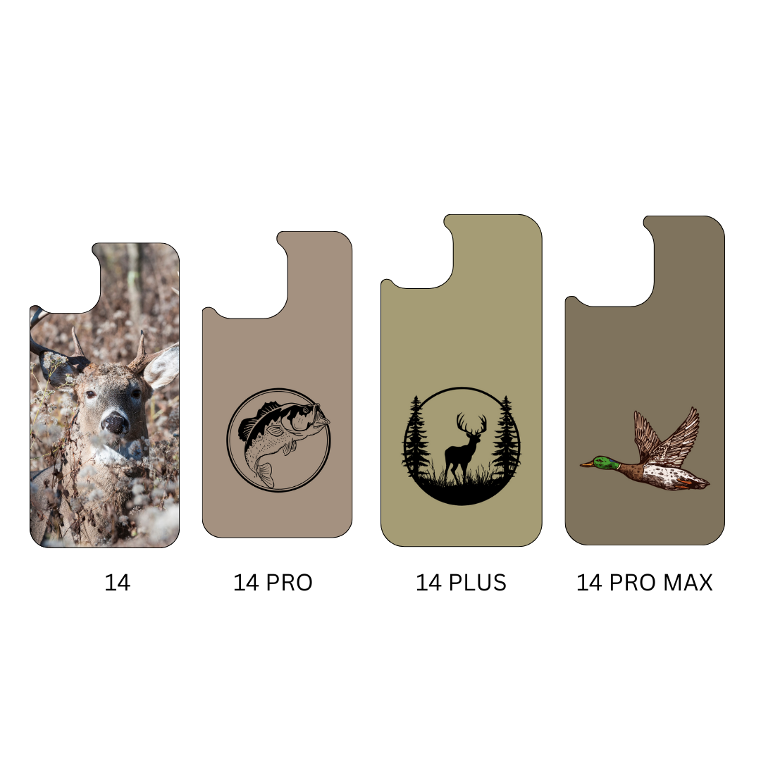 Hunting // fishing pressed phone case *6OPTIONS *15SIZES