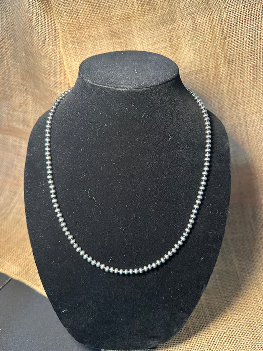 5mm Build Your Own Sterling Silver Pearls Necklace 14"-24"