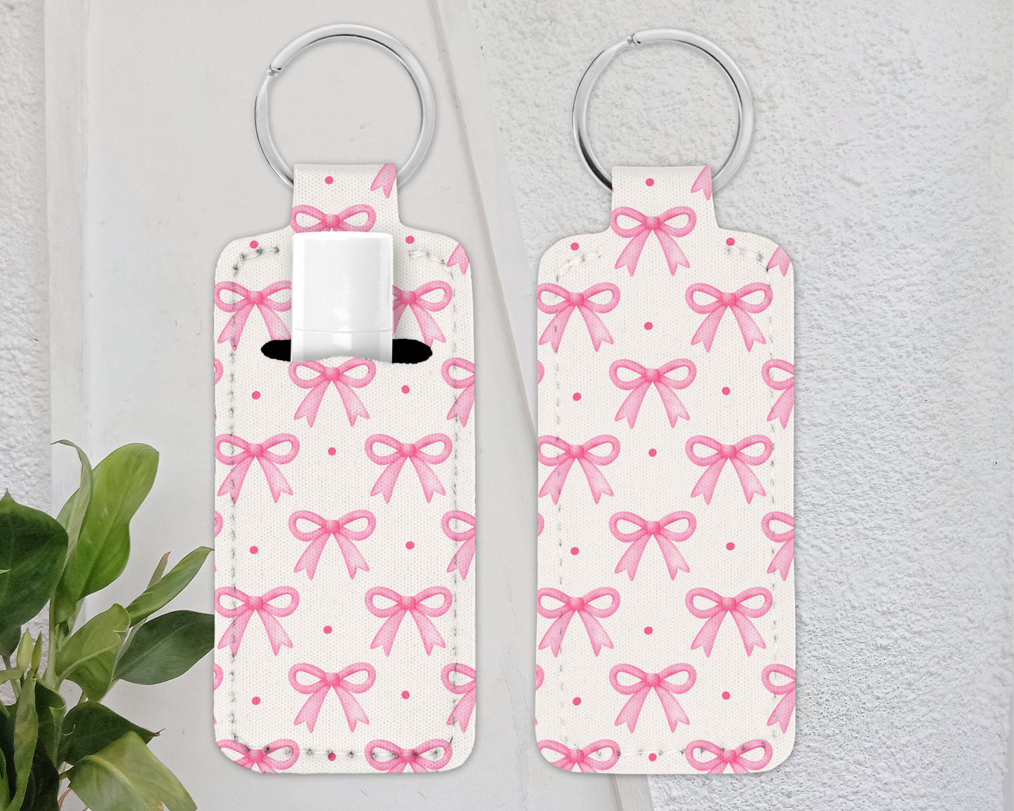 Chapstick Keychain Holder - Lip Balm / Lip Stick Keychain Holder - RETRO CHIC -*16designs