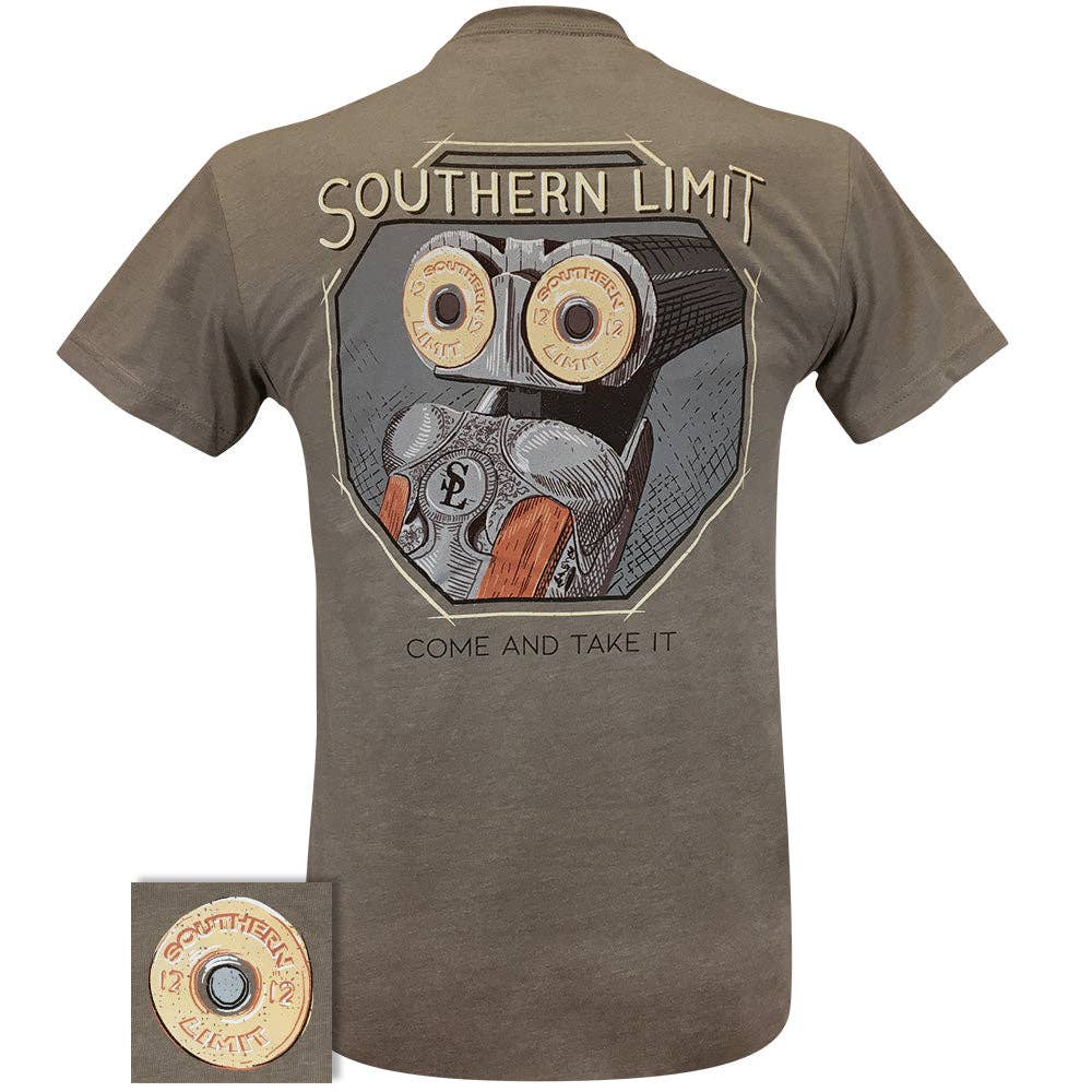 Southern Limit Shotgun Closeup Warm Grey - MENS TEE