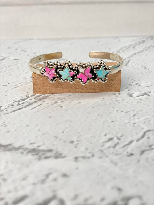 Cotton Candy Star Bar Cuff