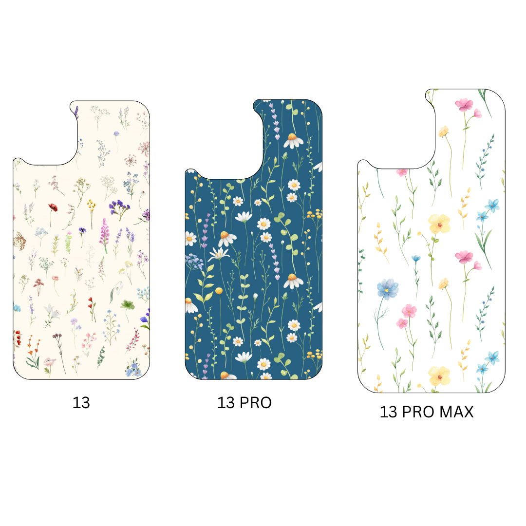 Floral Design pressed phone case *6OPTIONS *15SIZES