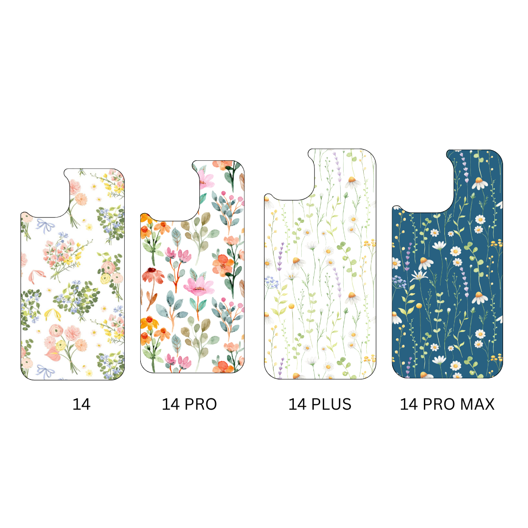 Floral Design pressed phone case *6OPTIONS *15SIZES