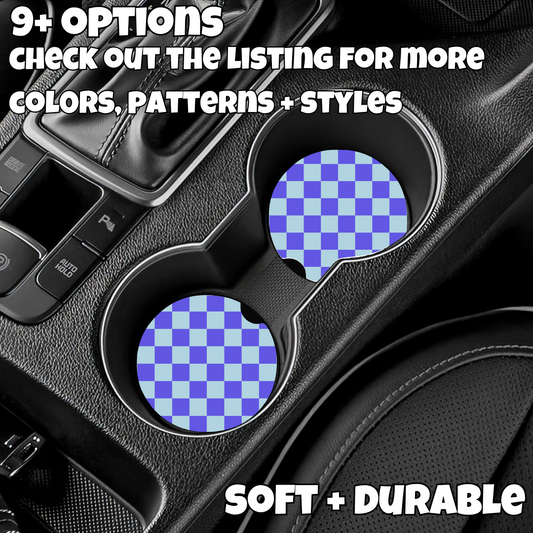 Car Coaster - Checker Print Coaster