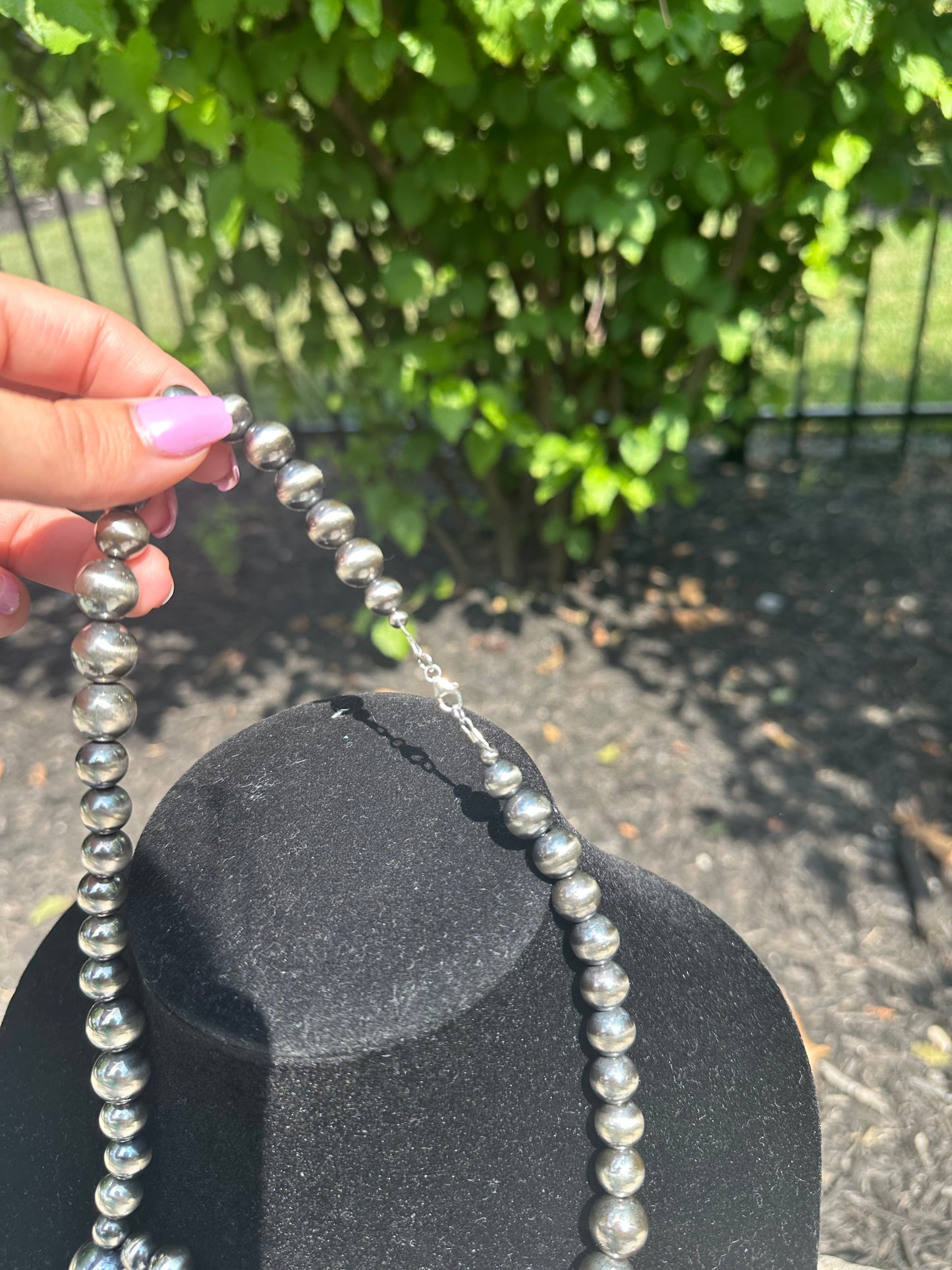 8-12mm graduated navajo styl pearl lasso necklace