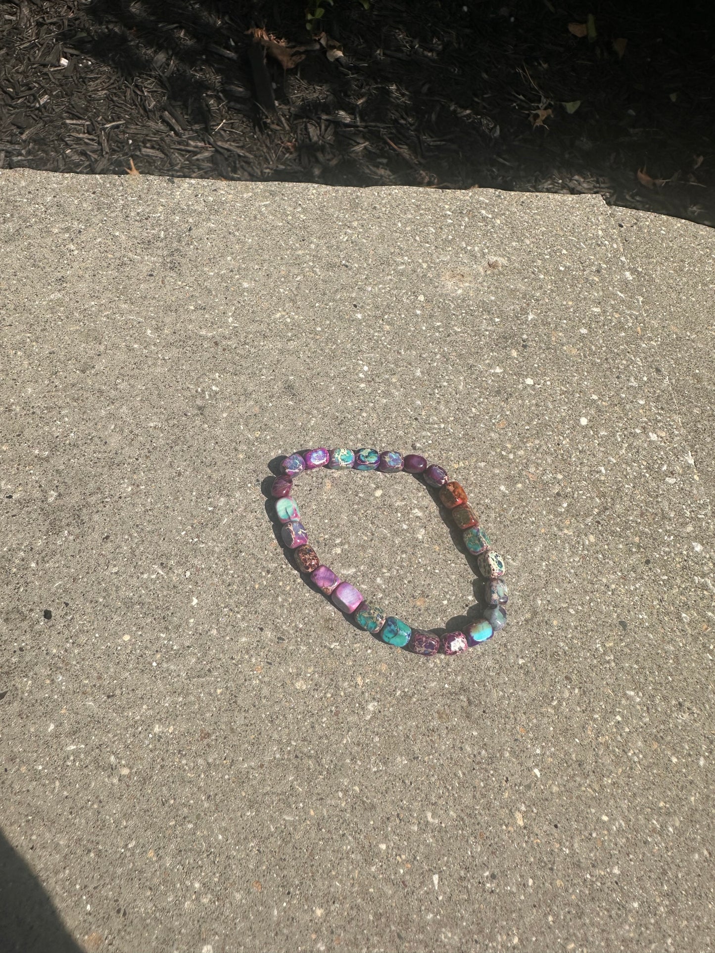 purple jasper stretch bracelet