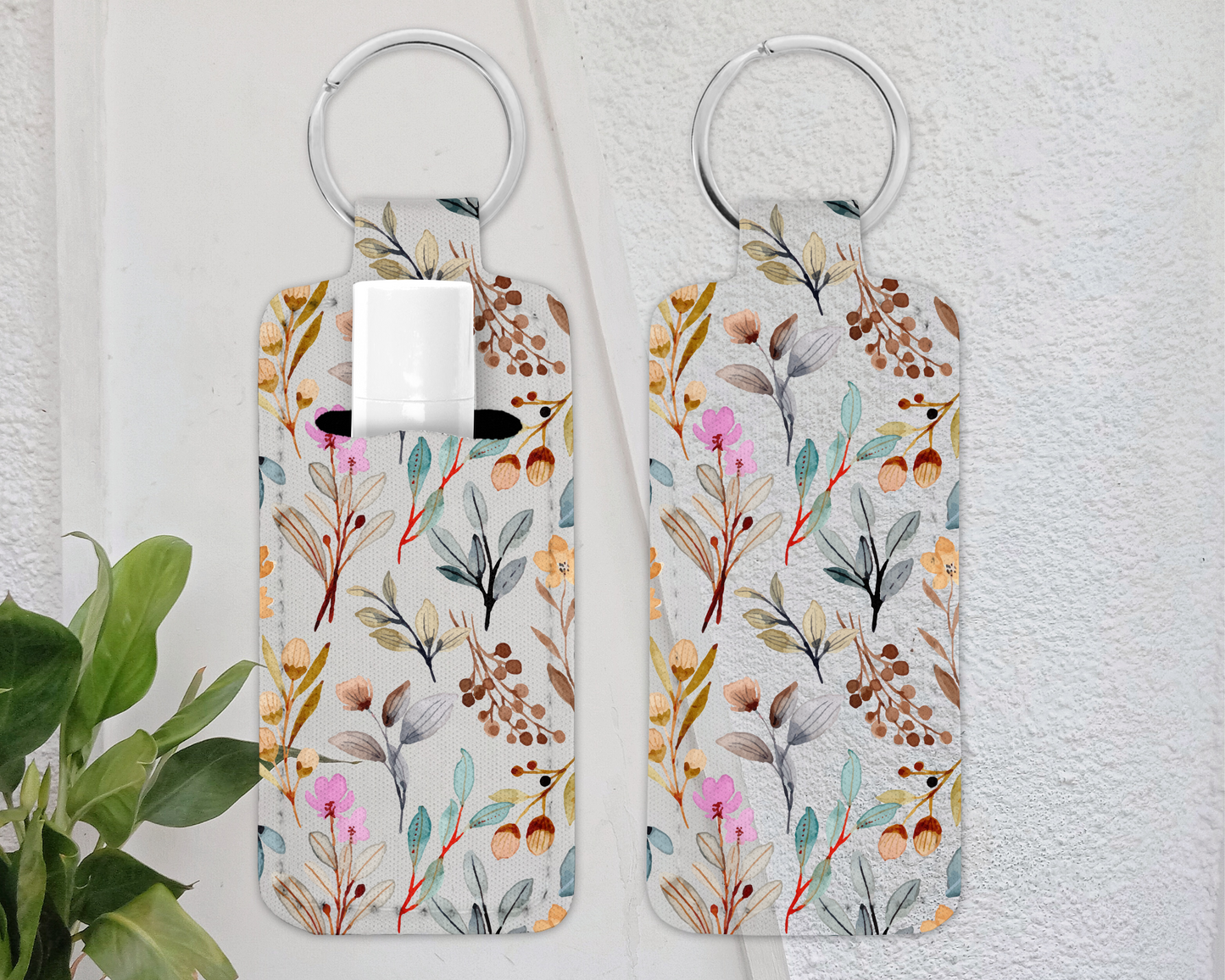 Chapstick Keychain Holder - Lip Balm / Lip Stick Keychain Holder - RETRO CHIC -*16designs